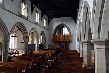 The view west from the pulpit February 2013